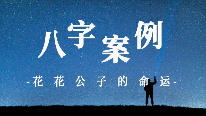 八字案例讲解之花花大少的命运