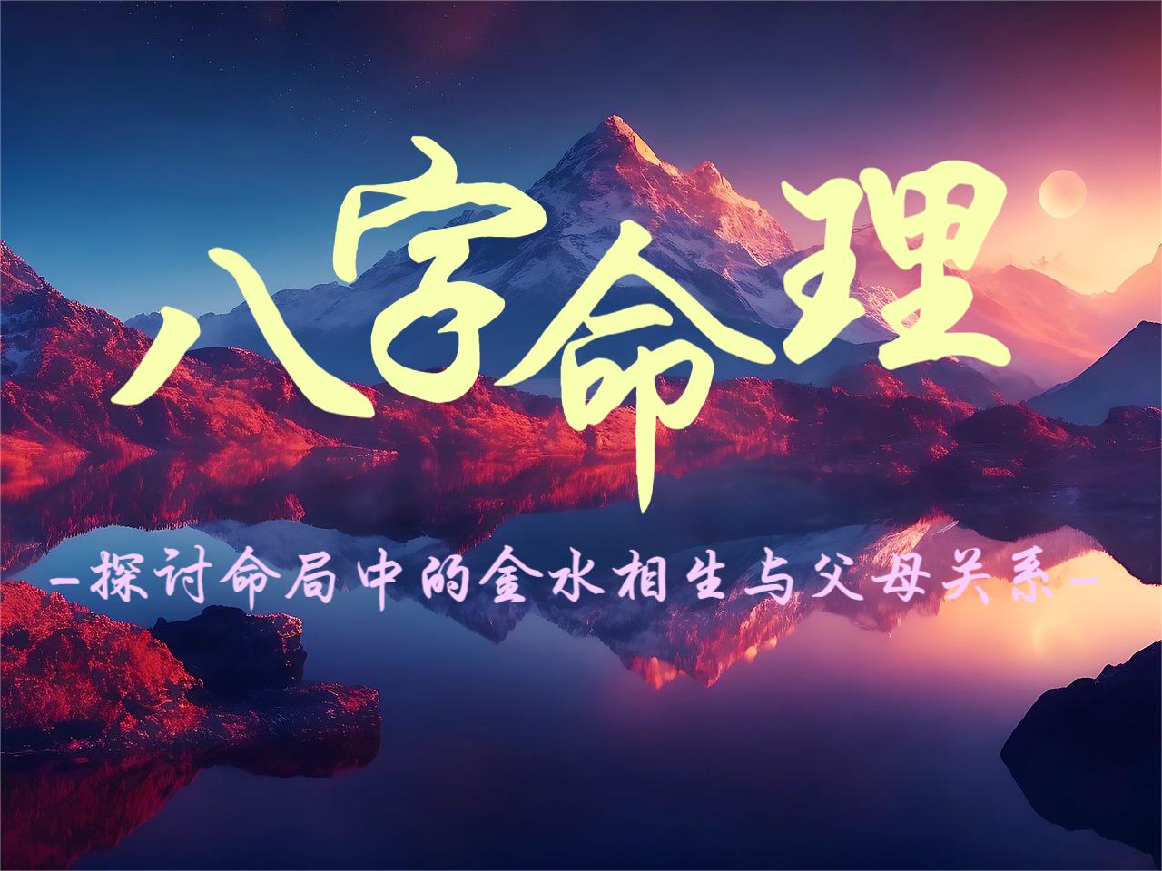 探讨命局中的金水相生与父母关系