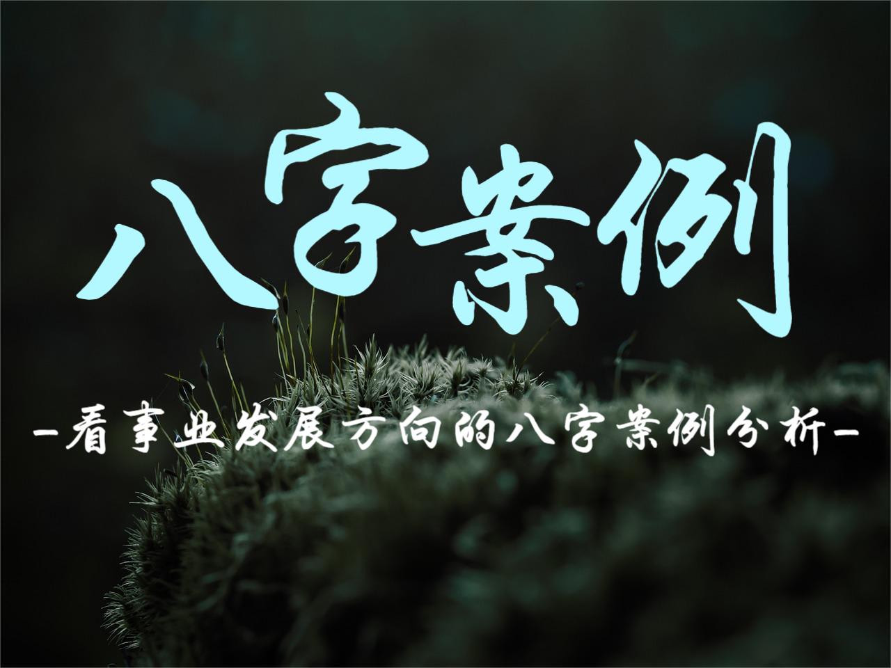 看事业发展方向的八字案例分析