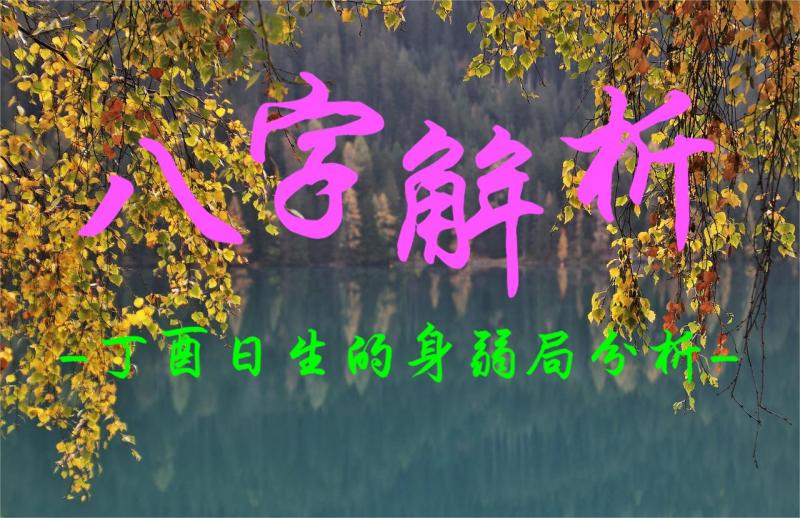 八字解析：丁酉日生的身弱局分析